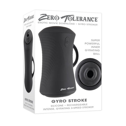 Zero Tolerance GYRO STROKE - Black USB Rechargeable Powered Masturbator