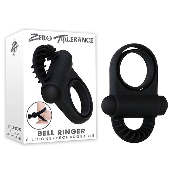 Zero Tolerance Bell Ringer - Black USB Rechargeable Cock & Ball Ring